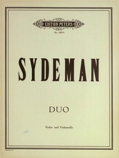 W. Sydeman et al.: Duo für Violine und Violoncello