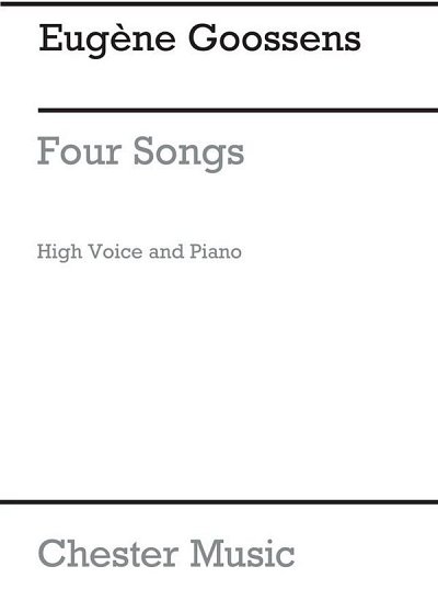 Four Songs for High Voice and Piano acc., GesHKlav