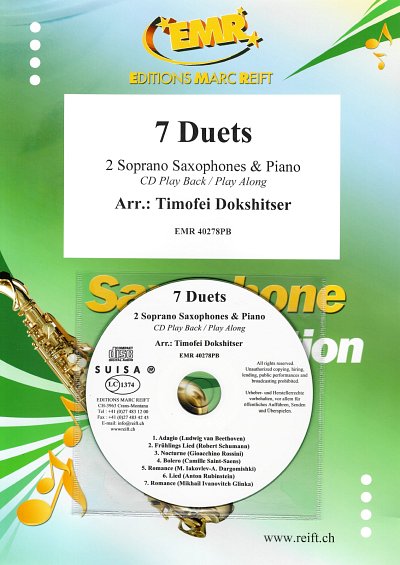 7 Duets, 2SsxKlav (+CD)