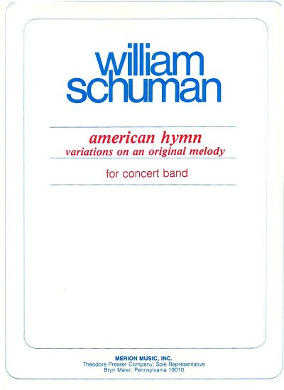 W.H. Schuman: American Hymn, Blaso (Pa+St)