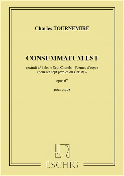 C. Tournemire: Choral N 7 Orgue (Part.)