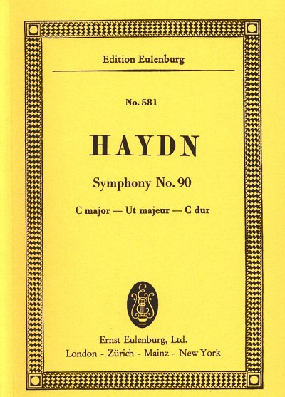 J. Haydn: Sinfonie 90 C-Dur Hob 1/90 Eulenburg Studienpartit