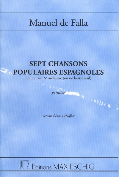 Siete Canciones Populares Espanolas Poche (Stp)