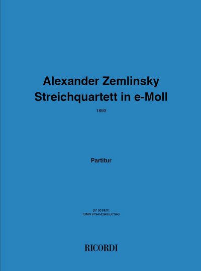 Streichquartett E-Moll, 2VlVaVc (Part.)