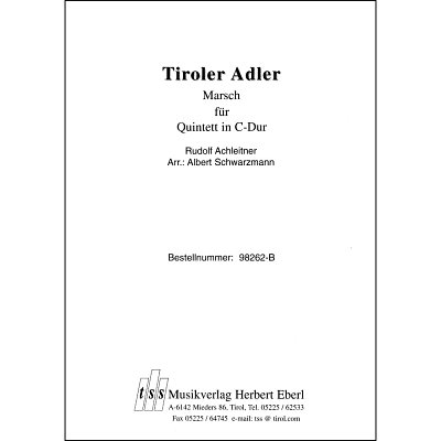 A. Schwarzmann: Tiroler Adler, 5Blech (Pa+St)