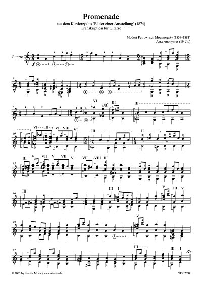 DL: M. Mussorgski: Promenade aus dem Klavierzyklus 