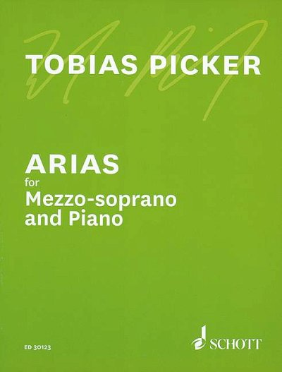 P. Tobias: Arias for Mezzo Soprano and Piano , MezKlav