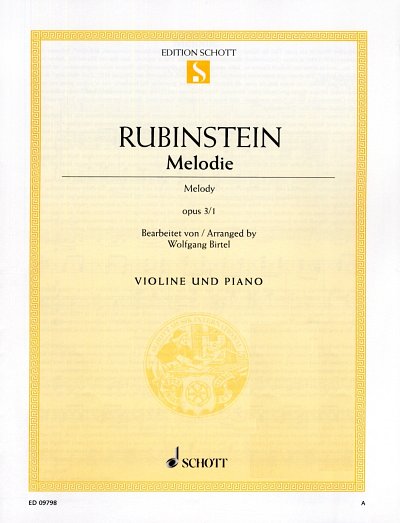 A. Rubinstein: Melodie op. 3/1 , VlKlav