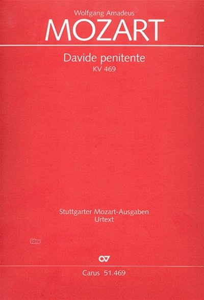 W.A. Mozart: Davide Penitente Kv 469 - Kantate Nach Der Miss