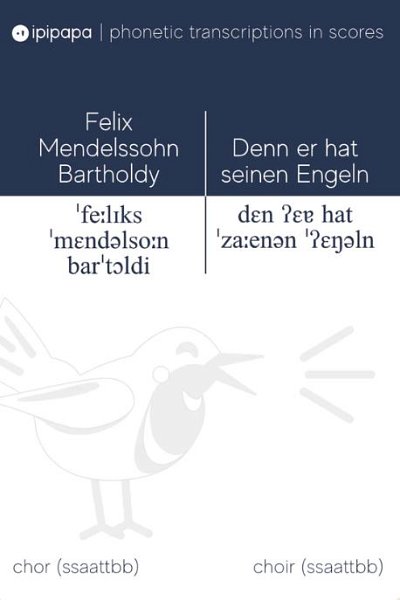 F. Mendelssohn Barth: Denn er hat seinen Engel, GCh8 (Part.)