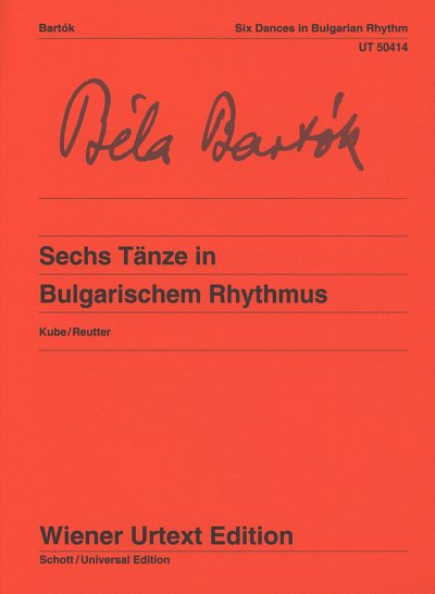 B. Bartok: Sechs Taenze in Bulgarischem Rhythmus, Klav