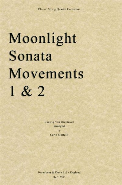 L. v. Beethoven: Moonlight Sonata, Movement, 2VlVaVc (Part.)