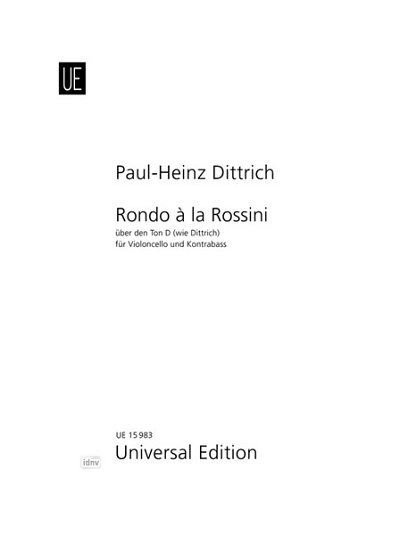 P. Dittrich: Rondo à la Rossini über den Ton D  (Sppa)