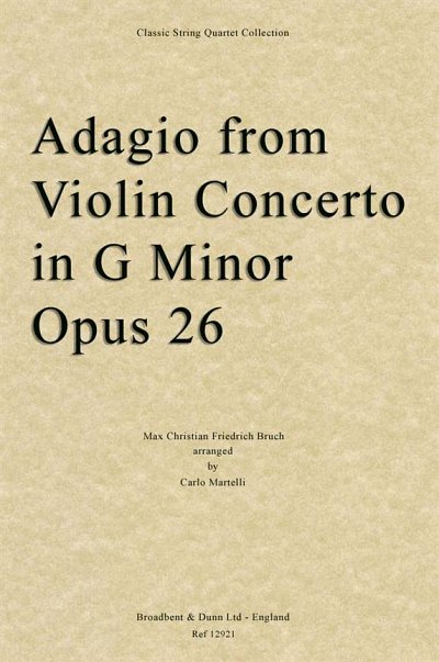 Adagio from Violin Concerto in G Minor, Opu, 2VlVaVc (Part.)