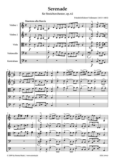 DL: R. Volkmann: Serenade op. 62 / fuer Streichorchester