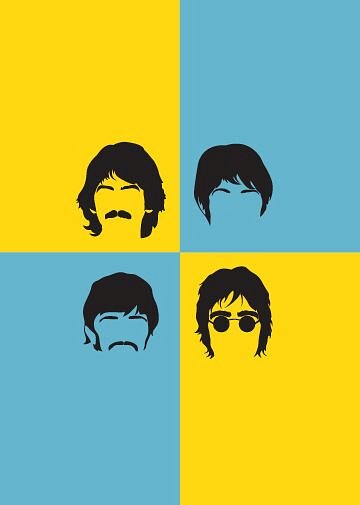 Pop Art The Beatles (Postkarte)