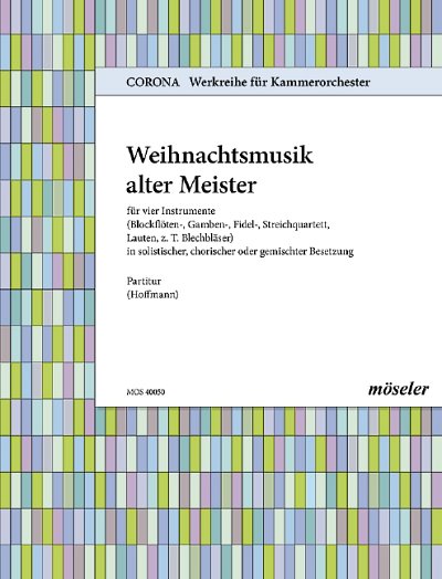 DL: H. Adolf: Weihnachtsmusik alter Meister (Part.)