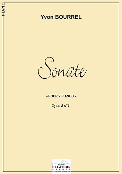 BOURREL Yvon: Sonate für zwei Klaviere (Faksimile-Ausgabe)
