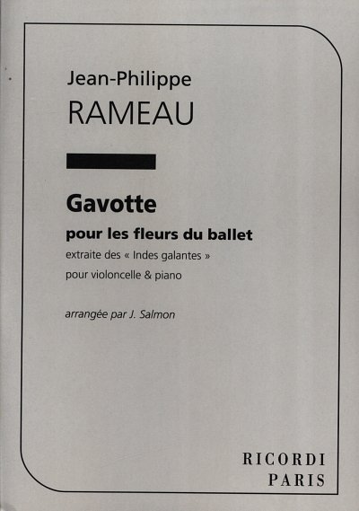 J.-P. Rameau: Gavotte Violoncelle Et Piano (Salm, Vc (Part.)