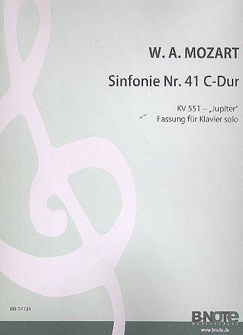 W.A. Mozart: Jupiter-Sinfonie C-Dur für Klavier KV 551, Klav