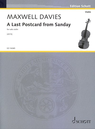 P. Maxwell Davies: A Last Postcard from Sanday , Viol