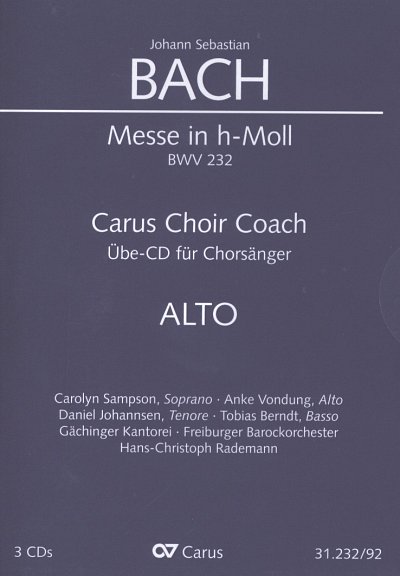 J.S. Bach: Messe in h-Moll BWV 232, 5GsGch8OrcBc (3CDs)