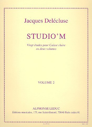 J. Delécluse: Studio'M Vol.2, Kltr (Part.)