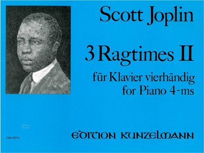 S. Joplin: 3 Ragtimes für Klavier vierhändig,, Klav4m (Sppa)