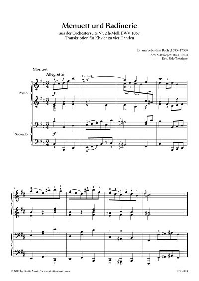 DL: J.S. Bach: Menuett und Badinerie aus der Orchestersuite 