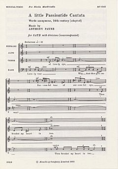 A. Payne: A Little Passiontide Cantata, GchKlav (Chpa)