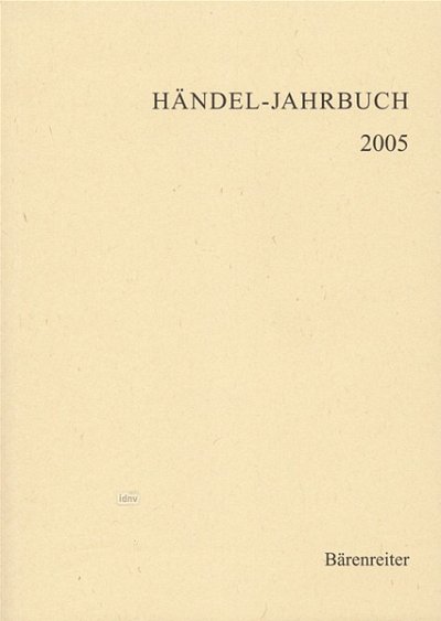 Georg-Friedrich-Händ: Händel-Jahrbuch 2005, 51. Jahrgan (Bu)