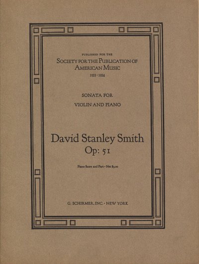 S. David: Sonata op. 51, VlKlav (KlavpaSt)