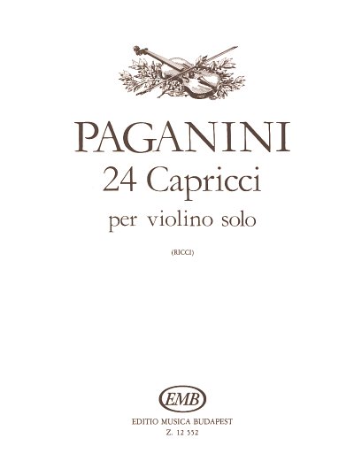 N. Paganini: 24 capricci per violino solo op. 1, Viol