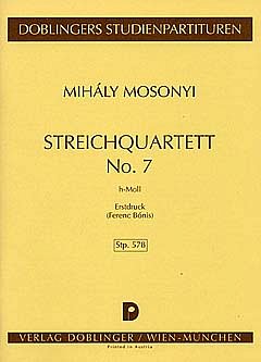 Mosonyi Mihaly: Quartett 7 H-Moll