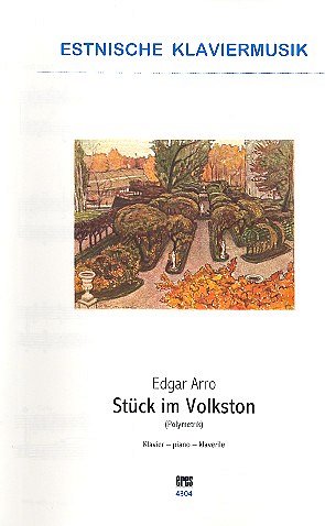 A. Edgar: Stueck im Volkston, Klavier