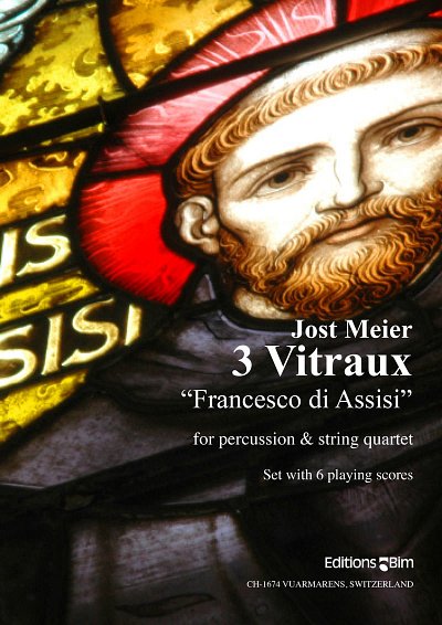 J. Meier: 3 Vitraux “Francesco di Assisi”
