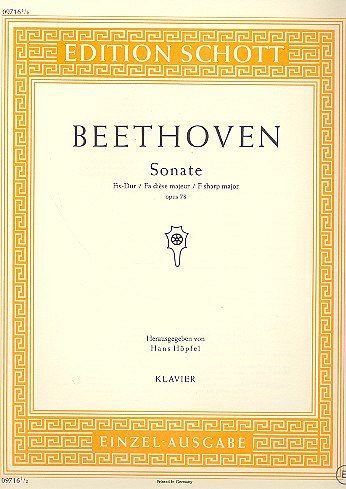 L. v. Beethoven: Sonate Fis-Dur op. 78 , Klav