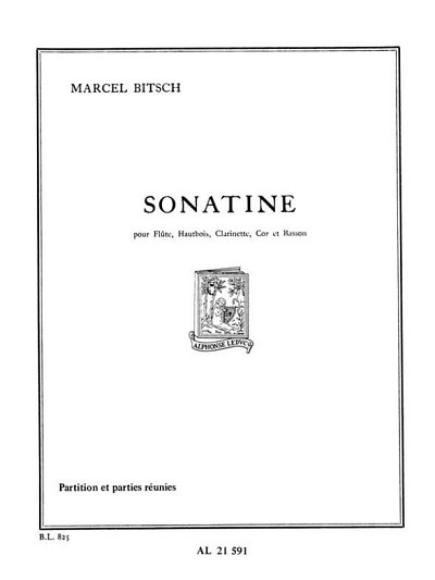 M. Bitsch: Marcel Bitsch: Sonatine (Pa+St)