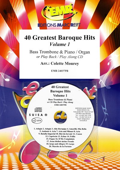 C. Mourey: 40 Greatest Baroque Hits Volume 1, BposKlav (+CD)