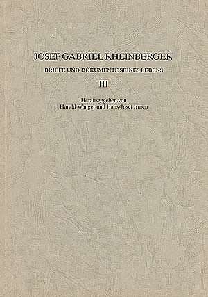 J. Rheinberger: Briefe und Dokumente seines Lebens III (Bu)