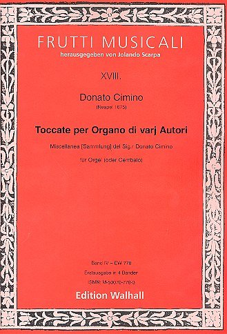 Cimino Donato: Toccate per Organo di varij autori Band IV