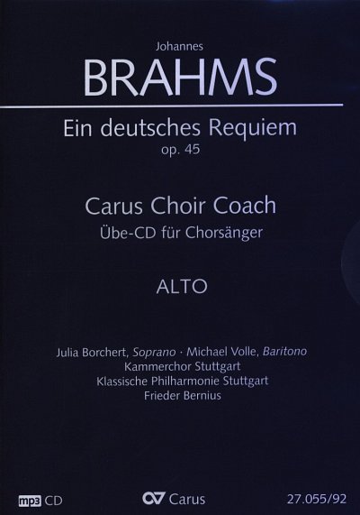 J. Brahms: Ein deutsches Requiem op. 4, 2GesGchOrch (CD Alt)