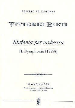 V.  Rieti: Sinfonia per orchestra (Sinfonie Nr., Sinfo (Stp)