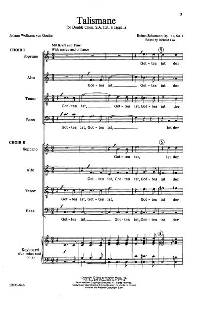 R. Schumann: Talismane Op 141, No. 4