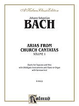 Bach: Arias from Church Cantatas (Soprano and Alto), Volume I (3 Duets) (German)