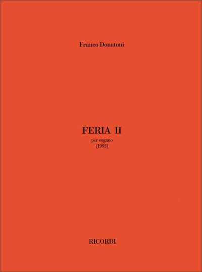 F. Donatoni: Feria II