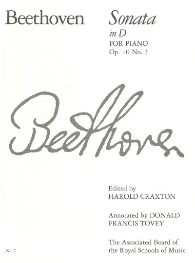 AQ: L. v. Beethoven: Sonata In D For Piano Op.10 No (B-Ware)