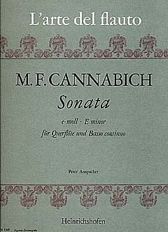 Cannabich Martin Friedrich: Sonata für Querflöte und Basso continuo e-moll