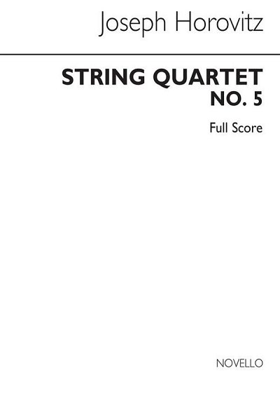 J. Horovitz: String Quartet No.5, 2VlVaVc (Part.)