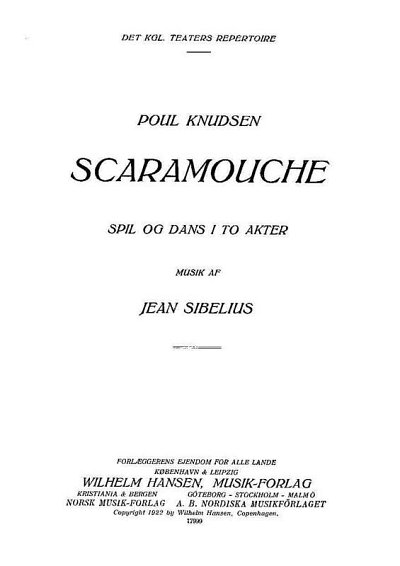 J. Sibelius: Scaramouche Op. 71 (Txt)